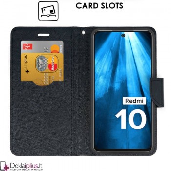 Telone fancy dėklas su skyreliais - auksinės spalvos (telefonui Xiaomi Redmi 10) Telone fancy dėklas su skyreliais - auksinės spalvos (telefonui Xiaomi Redmi 10)